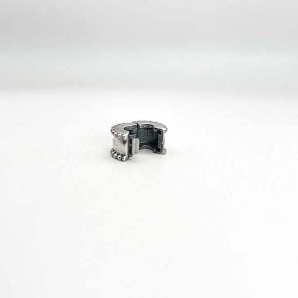 Pandora Silver Beveled Authentic Bead Clip Spacer - Picture 2 of 3